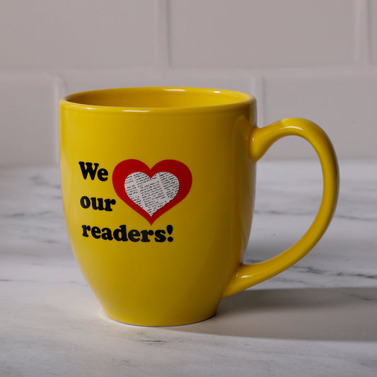 Daily News ‘We Love Our Readers’ Yellow Mug